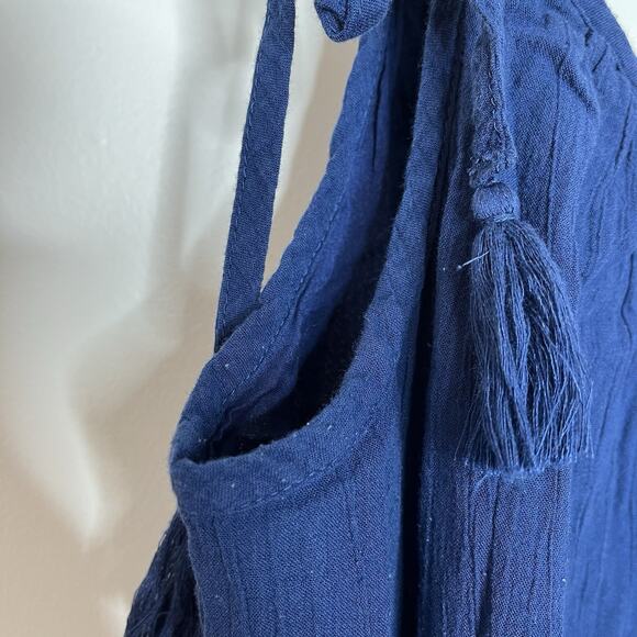 Old Navy Tiered Maxi Dress Colorblock Womens Size M Sundress Beach Vacation Cami - Picture 4 of 9